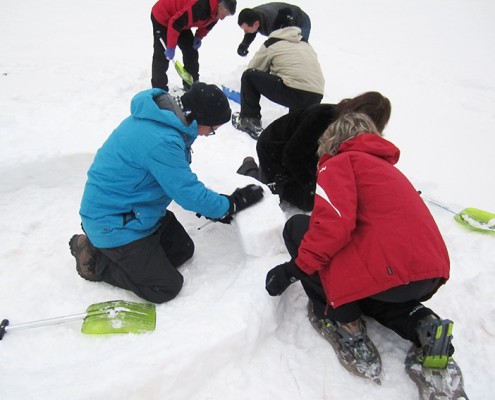 Construction igloo - Yves Degravel Organisation